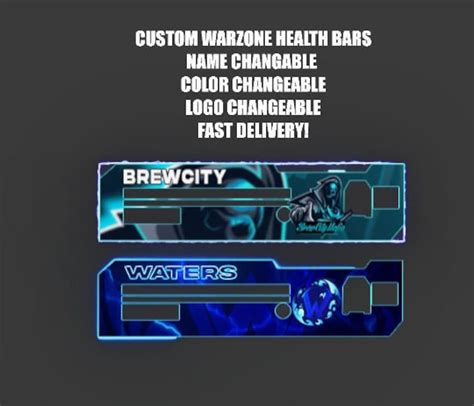 Warzone Customizable Animated Health Bar Overlay For Etsy