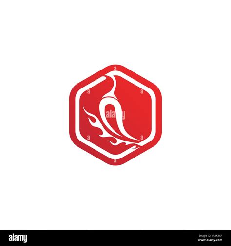 Red Hot Natural Chili Icon Template Vector Illustration Stock Vector Image Art Alamy