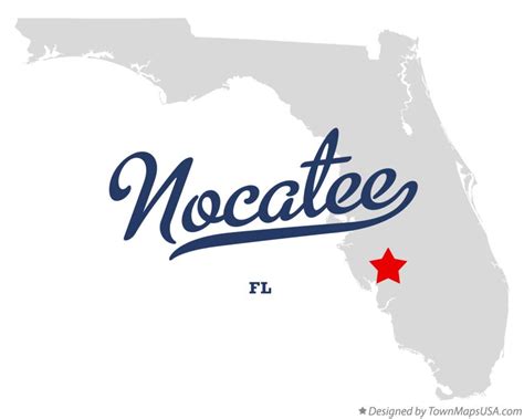 Map of Nocatee, FL, Florida