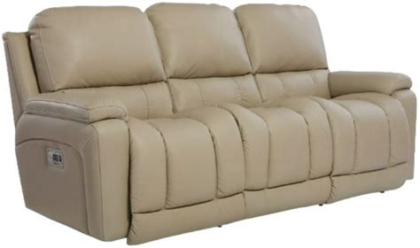 La Z Boy® Greyson Ice Leather Power Reclining Sofa With Headrest And