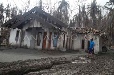 Desa Terdampak Erupsi Gunung Ruang Paling Parah Antara Foto