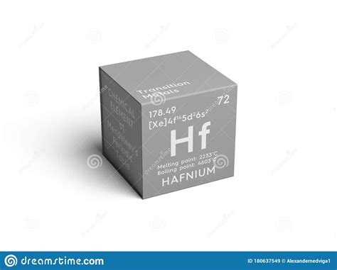 Hafnium Transition Metals Chemical Element Of Mendeleev S Periodic