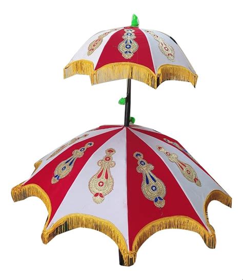 Manual 2 Fold Velvet Embroidered Wedding Umbrella At Best Price In Nadiad