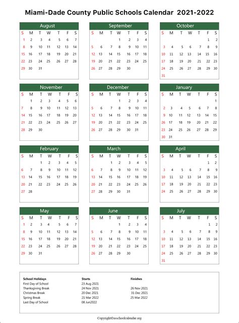 2022 2023 Miami Dade Elementary Calendar Premieres Calendar 2022