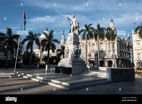 A Statue Of Jose Marti In Parque Central In The Centre Of Havana In