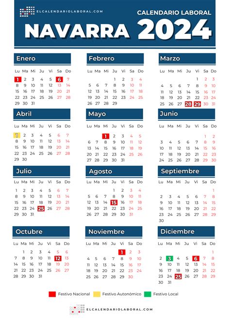 Calendario Laboral De Navarra Todos Los Festivos De