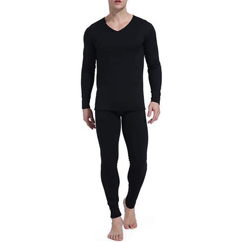 Baqcunre Mens Mens Milk Silk Constant Temperature Seamless Thermal Underwear Set Clothes