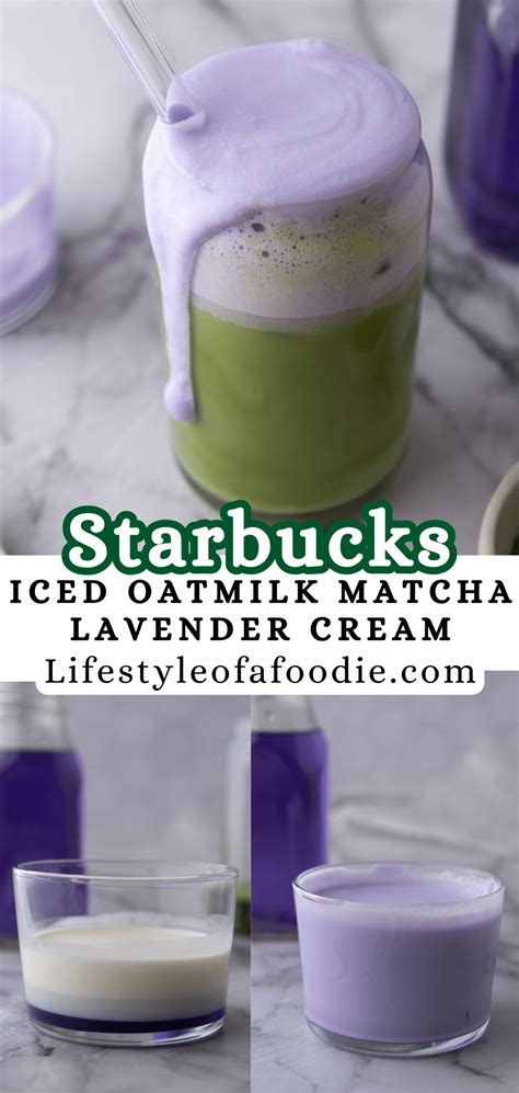 The Best Iced Starbucks Oatmilk Matcha Lavender Cream Recipe