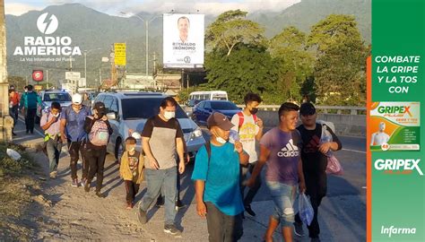 Caravana con unos 250 migrantes partió de Honduras rumbo a EEUU