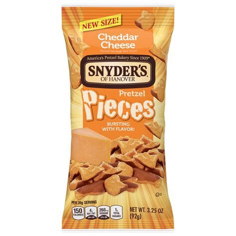 Snyder S Of Hanover Cheddar Cheese Pretzel Pieces Oz Walmart