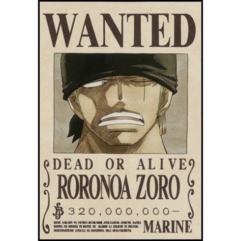 Wanted Poster One Piece Template