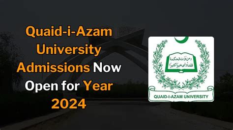 Quaid I Azam University Admissions Now Open