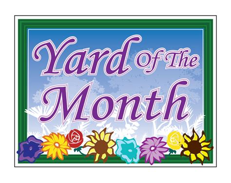 Buy our "Yard of the Month floral sign" from Signs World Wide