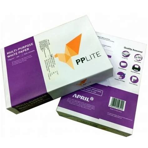 Wood Pulp White Pp Lite Gsm A Paper For Office At Ream In Erode