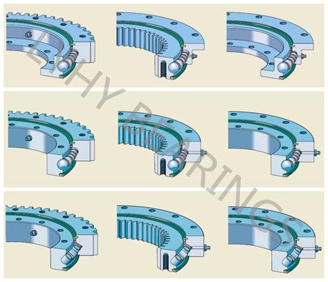 Slew Bearing Flanged Turntable Bearing External Gear