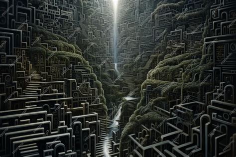 Premium Ai Image Magical Mystical Maze Beautiful Illustration Picture