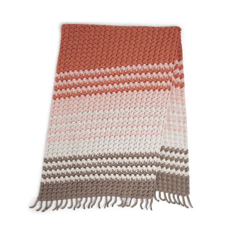 Free Easy Red Heart Softly Striped Wrap Crochet Pattern Yarnspirations