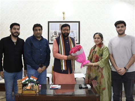 Panipat Urban Ex Mla Rohita Rewari Meet Haryana Cm Nayab Singh Saini