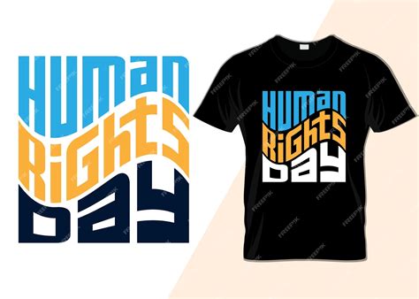 Premium Vector International Human Rights Day 10th December T Shirt