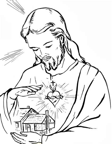 Desenho De Jesus Cristo Para Colorir Tudodesenhos