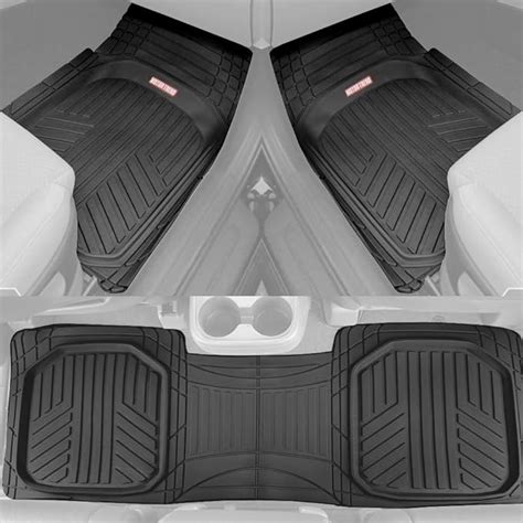 Amazon Motor Trend Flextough Plus Black Rubber Car Floor Mats