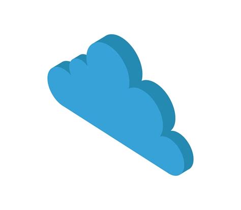 Premium Vector Isometric Cloud