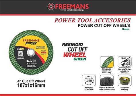 Freemans Inch Double Net Cut Off Wheels For Metal And Stainless Steel