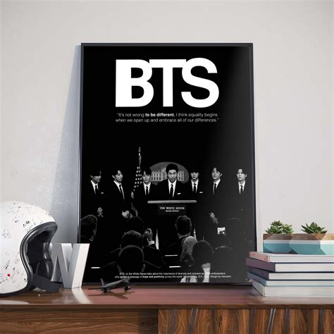 K-Pop Boy Band BTS at The White House BTS ARMY Home Decor Poster Canvas ...