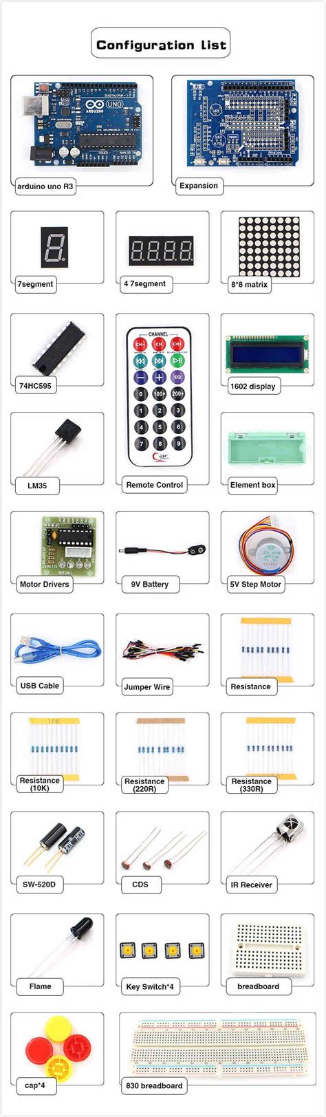 Kit Arduino Uno Iniciante Kit Arduino PTR005620