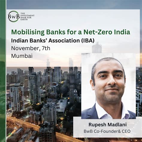 Mobilising Banks For A Net Zero India Indian Banks Association Iba