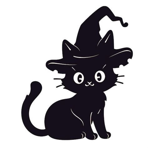 Premium AI Image A Close Up Of A Black Cat Wearing A Witch Hat