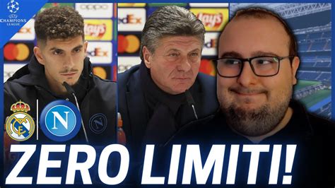 NON MI PONGO LIMITI Real Madrid Napoli Conferenza Mazzarri Di