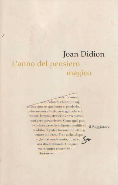 Lanno Del Pensiero Magico Joan Didion Il Saggiatore Libreria Re