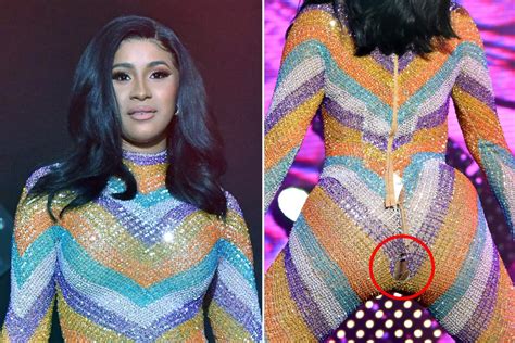 Cardi B Splits Her Skintight Jumpsuit On Stage At Bonnaroo