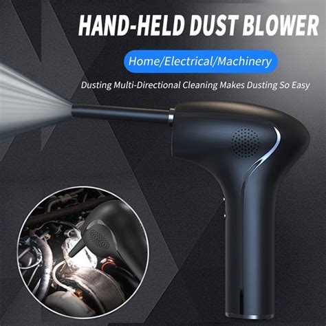 Electric Handheld Air Duster Dust Blower Dust Collector USB Rechargable ...