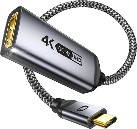 Warrky Adaptador Usb C Para Hdmi 4k A 60hz 【2k 144hz Entrega De Imagem Estável Hdr】 Adaptador