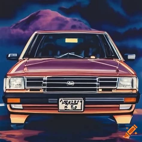 Vintage Japanese Anime Style Toyota Camry Advertisement On Craiyon