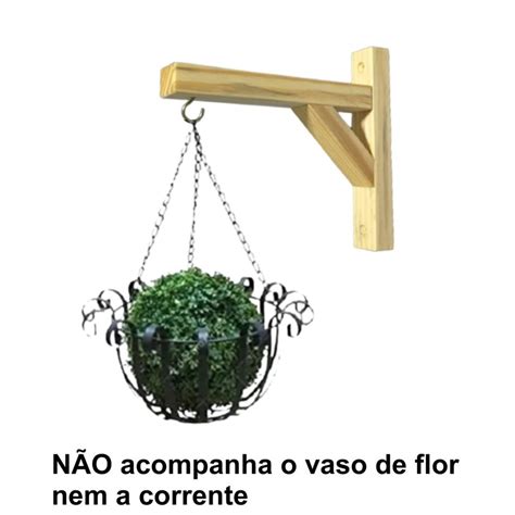 Kit Suporte M O Francesa De Pendurar Vaso Planta Na Parede