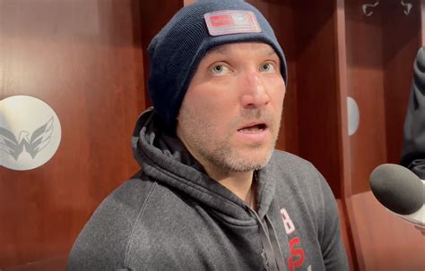 Live From The Locker Room Ovechkin Talks Blurry Playoff Picture After