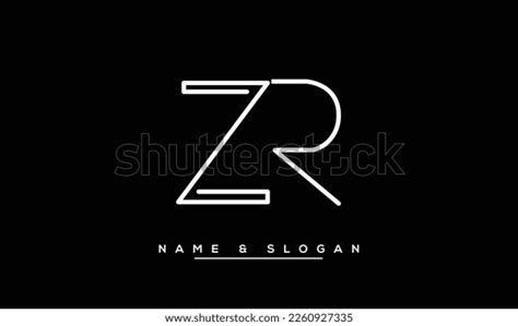 Zr Rz Abstract Letters Logo Monogram Stock Vector Royalty Free