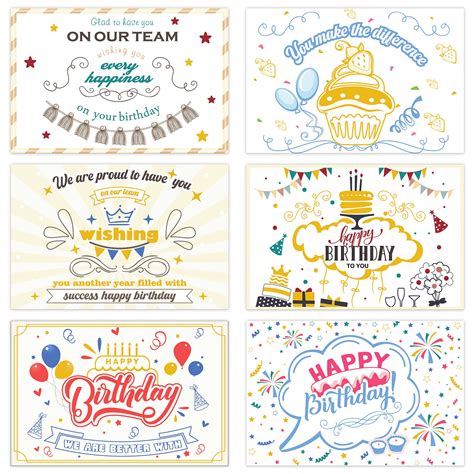 Buy Pack Employee Birthday Cards Business Employee Appreciation