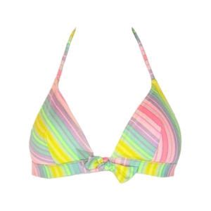 Victoria S Secret Neon Pastel Stripe Triangle Bikini Gem