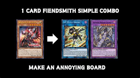 Yugioh Ocg Fiendsmith Card Simple Combo Youtube