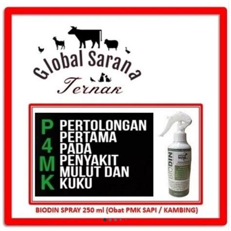 Jual Biodin Spray Ml Obat Pmk Pada Sapi Kambing Shopee Indonesia