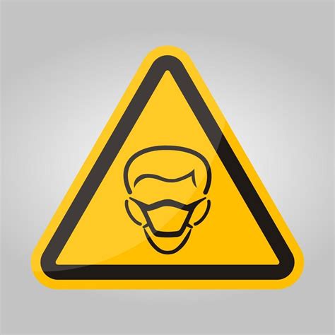 Ppe Icon Wear Mask Symbol Sign Isolate On White Background Vector