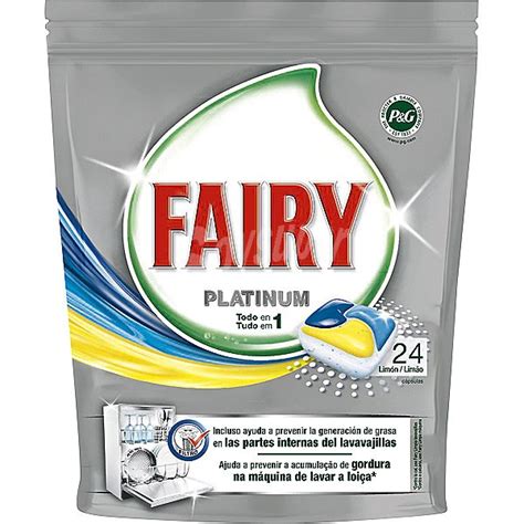 Fairy Detergente Lavavajillas Platinum Lim N Todo En Envase Pastillas