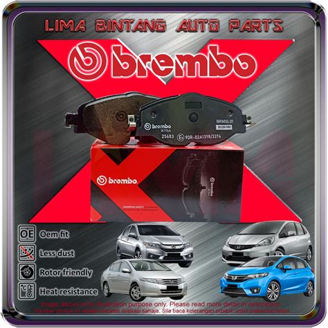 Honda City TMO T9A GM6 Jazz GE TFO GK T5A Front Brake Pads Disc