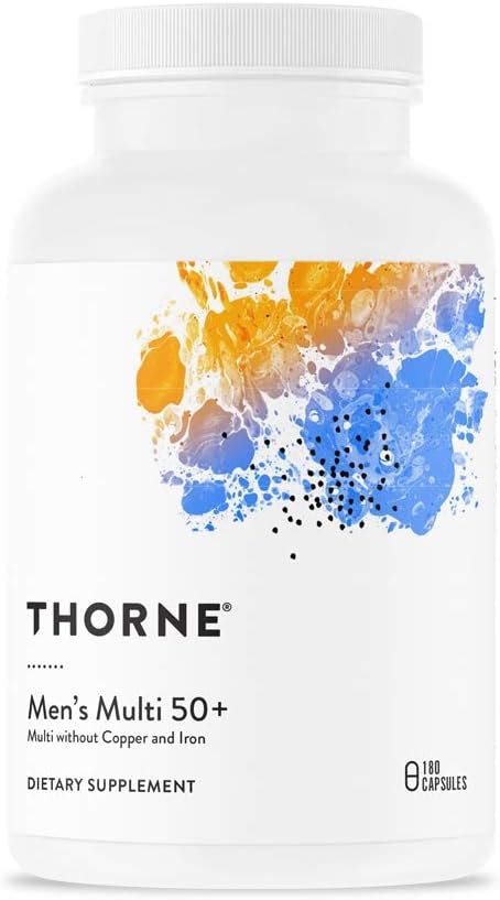 Thorne Mens Multi 50 Daily Multivitamin And Nutrients