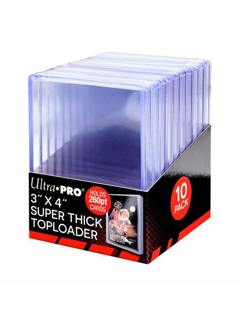 Ultra Pro Toploader Super Thick Cards Pt St Ck Cardport