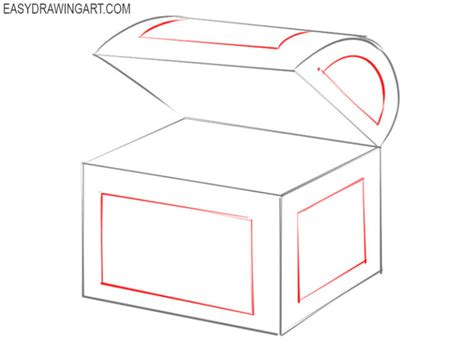 How to Draw a Treasure Chest - Easy Drawing Art